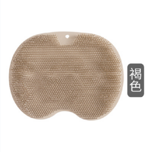 Multifunctional foot rub and back rub bathroom mat with suction cup