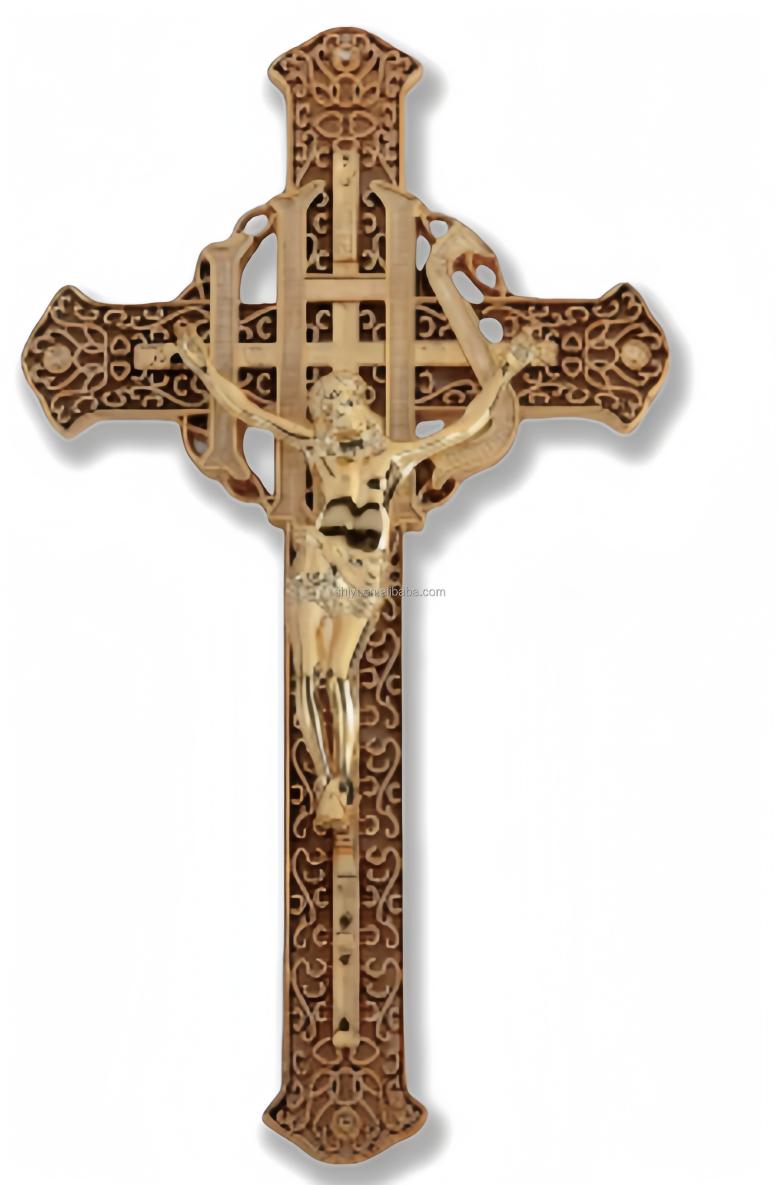 Factory Price Metal Crucifix Funeral Products Coffin Decoration And Ornaments