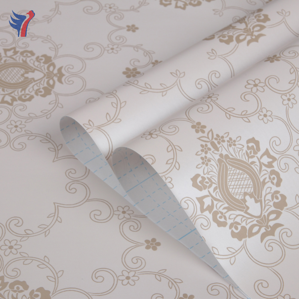 Jinyi H1285 H1286  Royal Light Glitter Elegant Wall Vinyl Paper Ceiling Peel and Stick Self Adhesive Wallpaper