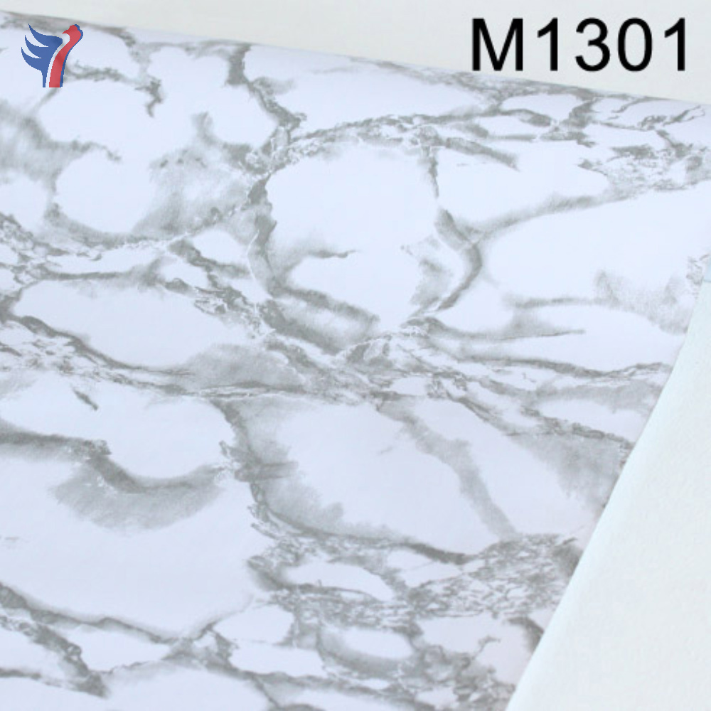 Jinyi M1301 Plastic PVC Marble Wall Panel Peel and Stick Self-adhesive Removable Vinyl Paper Rolls Wallpaper