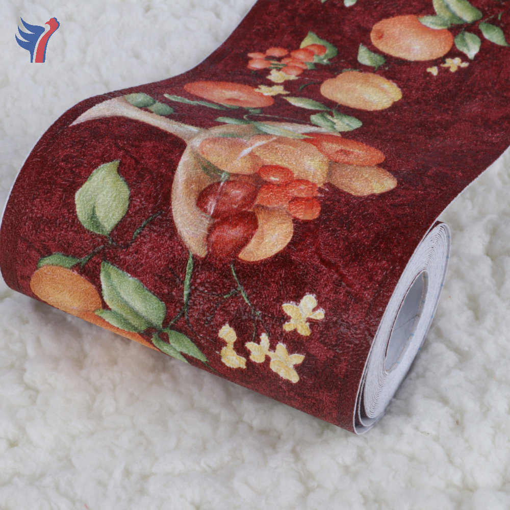 Printed Waterproof Peel and Stick Self Adhesive Decorative Border Sticker Wallpaper