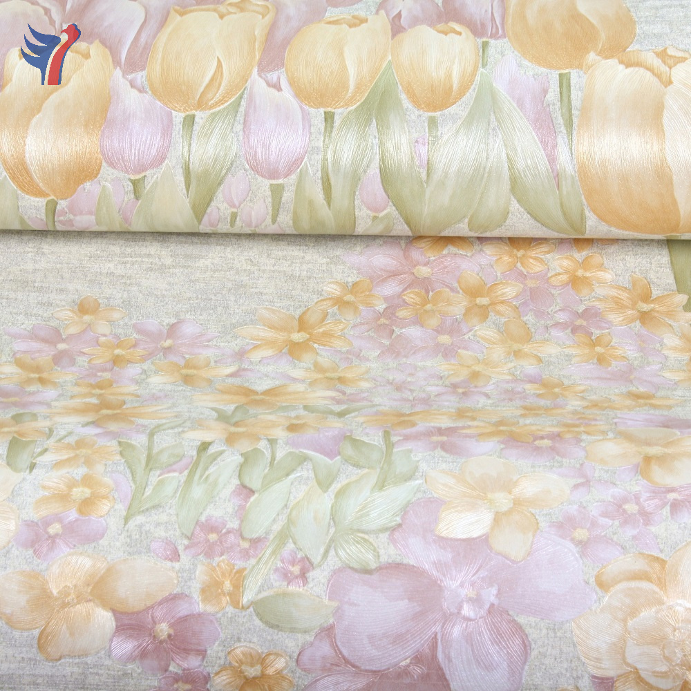 Floral Flower Textured Embossed 3D Peel And Stick  Living Room Bedroom Self-adhesive Wallpaper