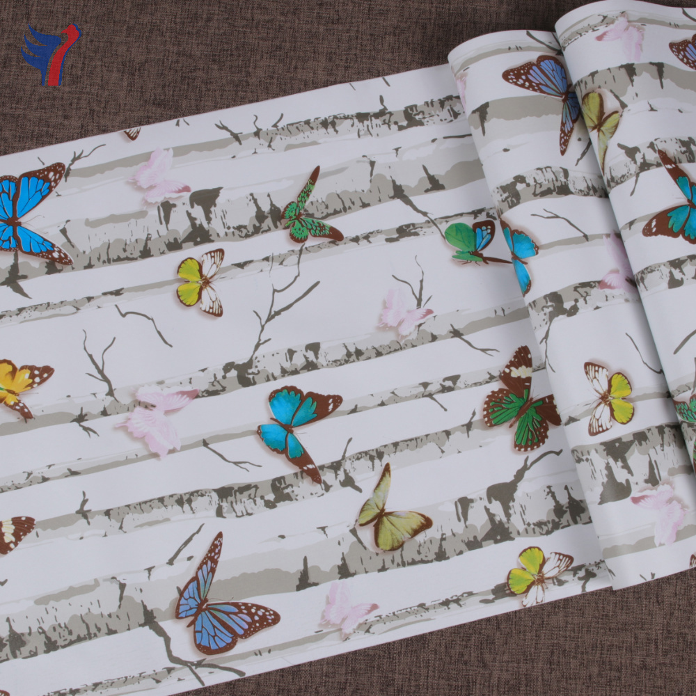 Jinyi H1240 Colorful Butterfly Baby Room Selfadhesive Peel and Stick Furniture Book Wall Coating Wallpaper