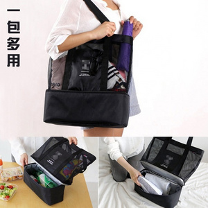 Korean style wet and dry nylon bag cooler bag mummy tote bag