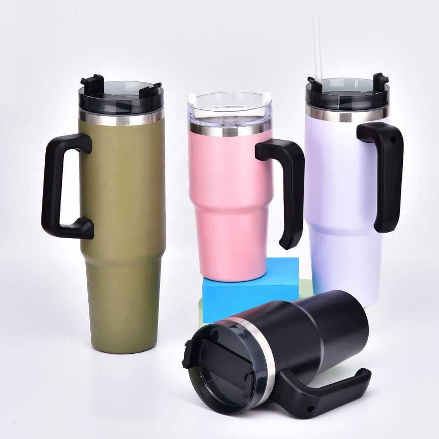 20oz 30oz 40oz Double Wall Car Tumbler Travel Mug Stainless Steel Regular Beer Quencher Tumbler Powder Coated Tumblers