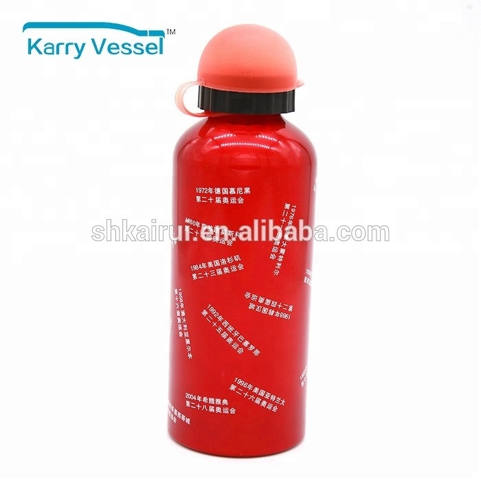 BPA Free Custom Logo water transfer printing 500ML Aluminum SPORT Water Bottle For Kids