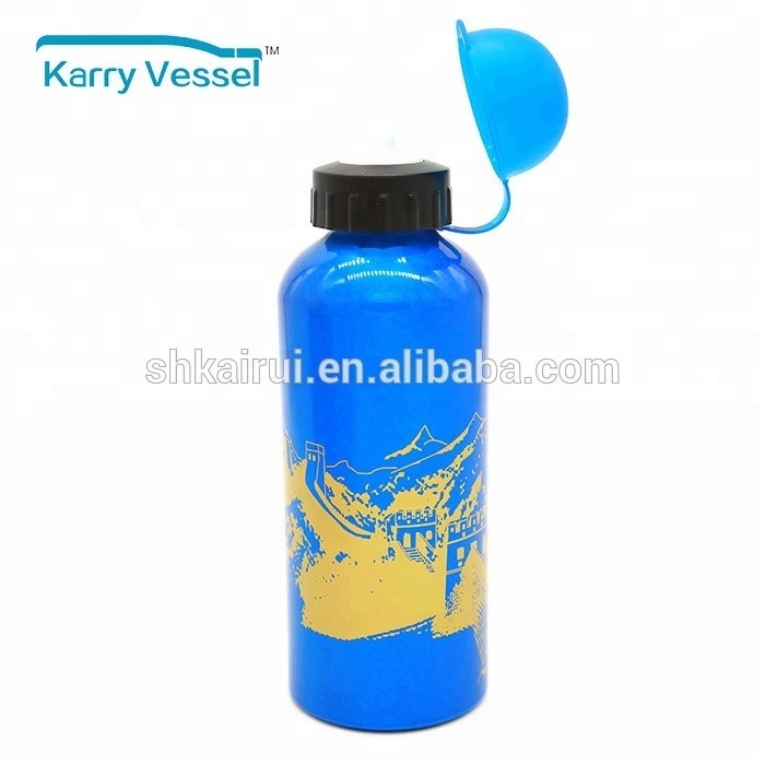 BPA Free Custom Logo water transfer printing 500ML Aluminum SPORT Water Bottle For Kids