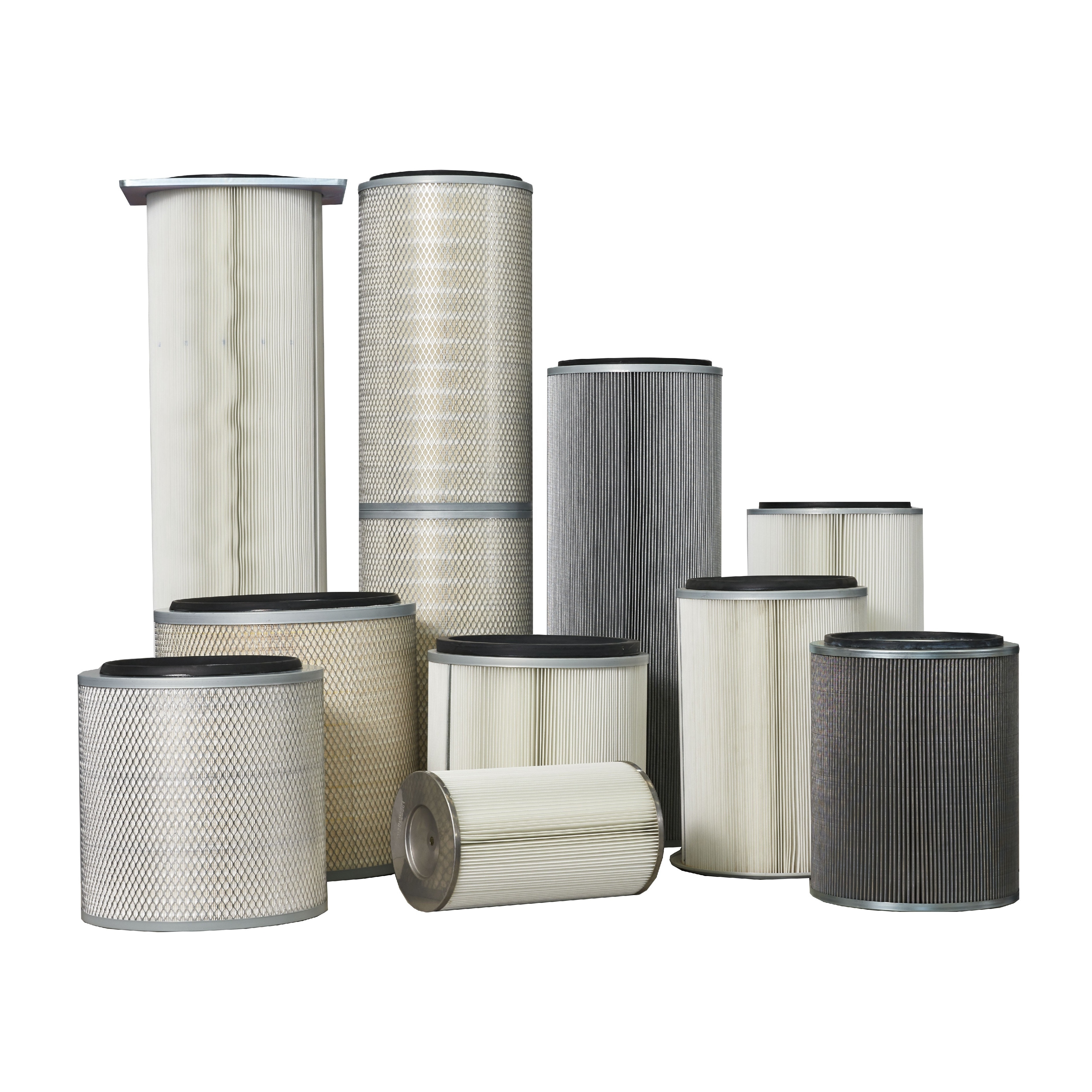 Factory Manufacturer Industrial Welding Fume Powder Collection Cylindrical Polyester Dust Cartridge Air Filter