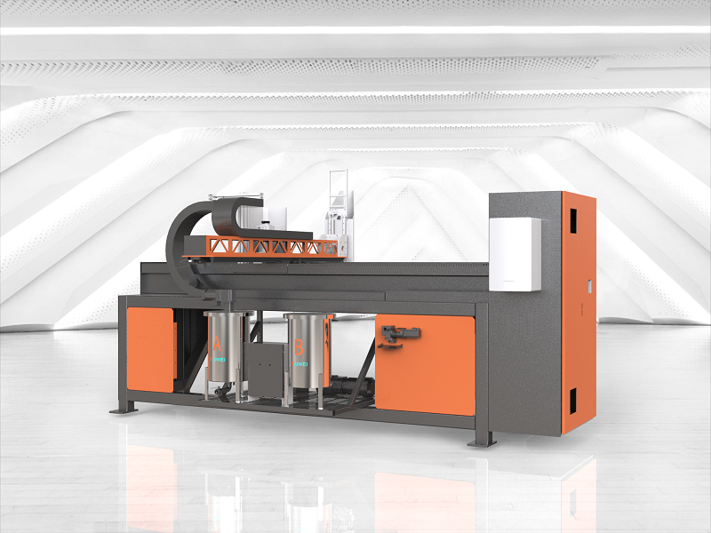 KW520  Gasket Fomaing Machine for Enclosure polyurethane glue dispenser Full-automatic glue dispenser manufacturer