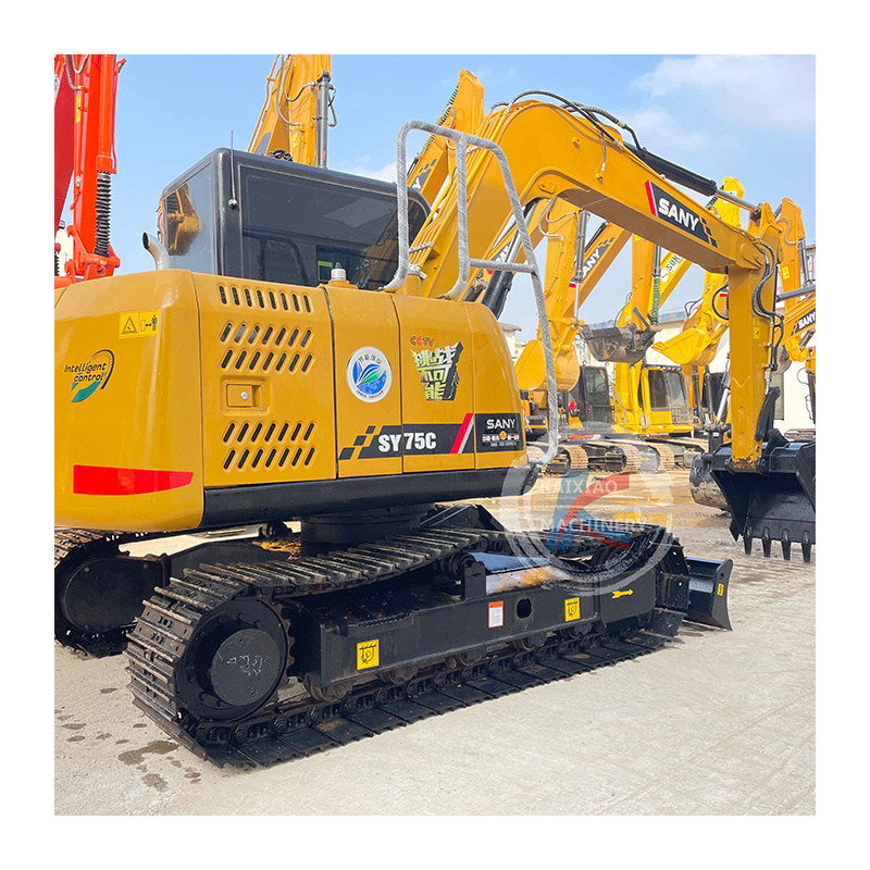 CHINA BACKHOE SANY SY75C used backhoe 7ton 5ton 6ton SY55C SY60C used excavator hot sale