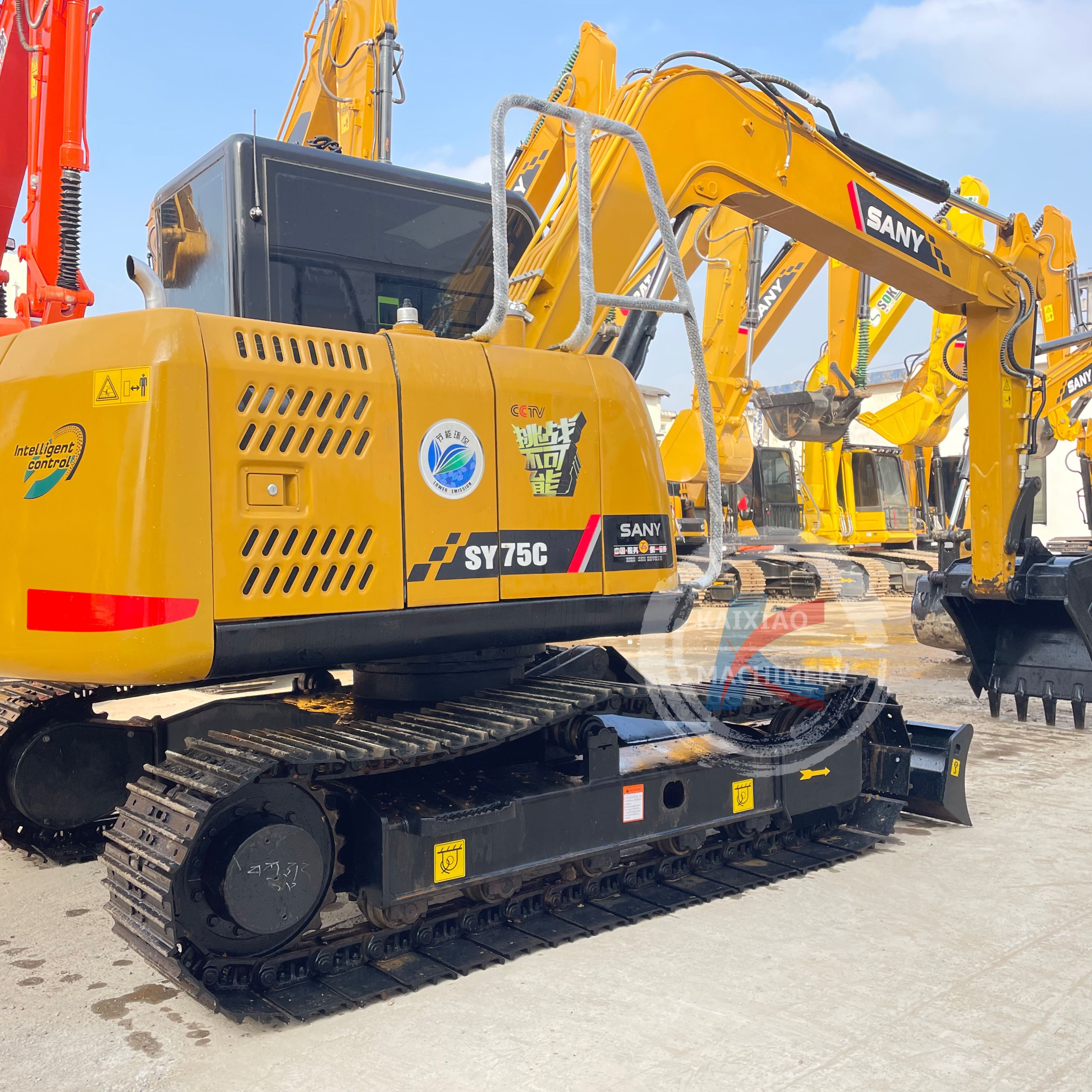 CHINA BACKHOE SANY SY75C used backhoe 7ton 5ton 6ton SY55C SY60C used excavator hot sale