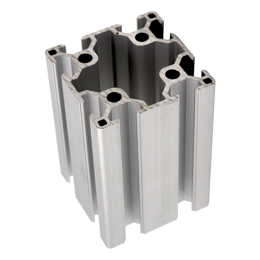 Custom printed standard aluminium profiles 6060 stainless steel push nuts square tube aluminum black Produced in Sichuan