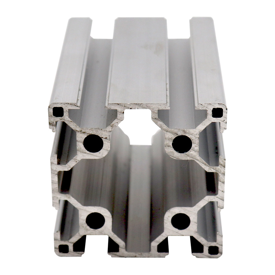 Custom printed standard aluminium profiles 6060 stainless steel push nuts square tube aluminum black Produced in Sichuan