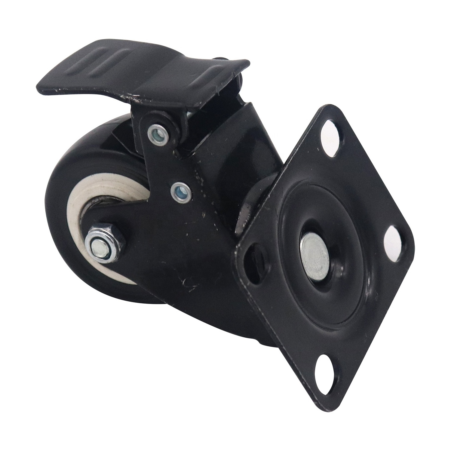 SUPO Factory sells industrial caster wheel 3 inch 4 inch 5 inchTotal lock brake very silent rubber