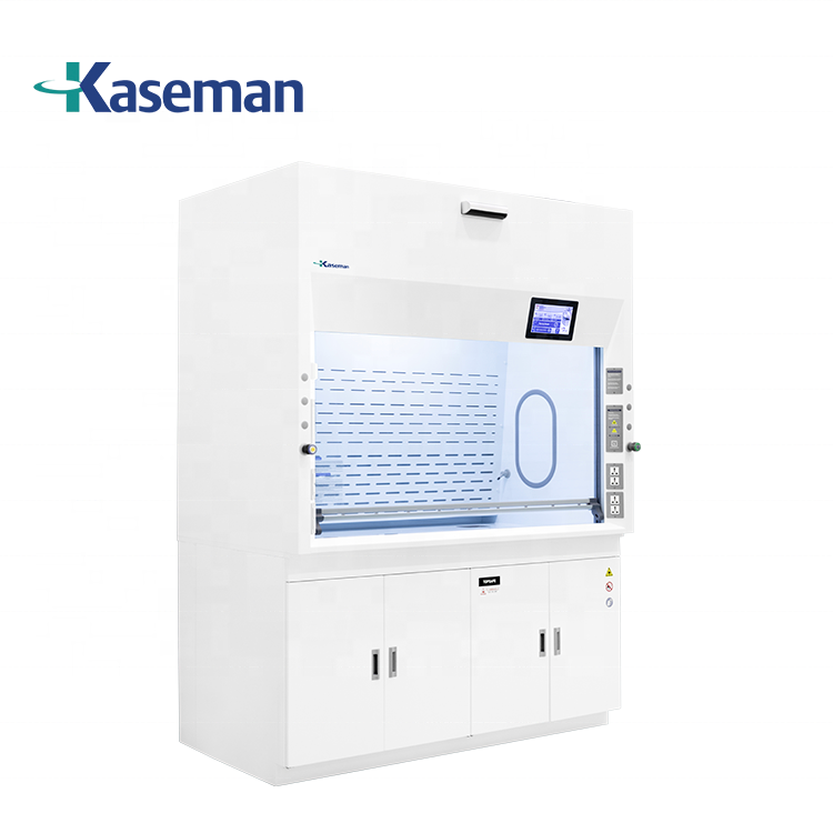 Kaseman W1500mm PP Fume Hood epoxy resin top ashram110 monitor controller fume hood cupboard for high level chemical laboratory