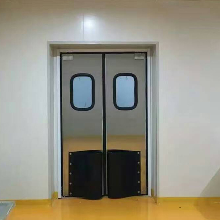 Two-way Open Double Action Swinging Door | Impact Traffic Door with Anti Collision Bumper for Commercial Kitchen Restaurant