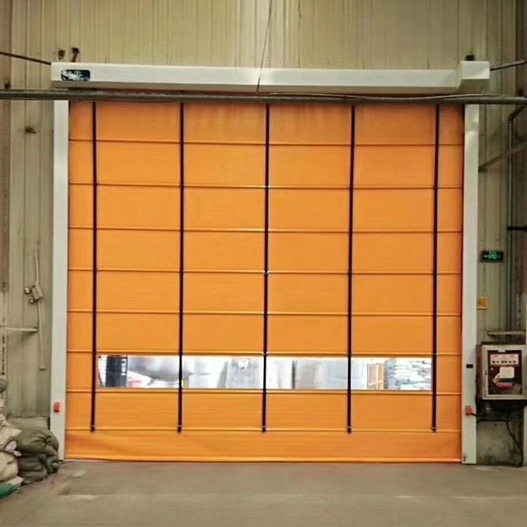 Automatic Fast PVC Rapid Rolling Dock logistics hi speed pvc stacking doors