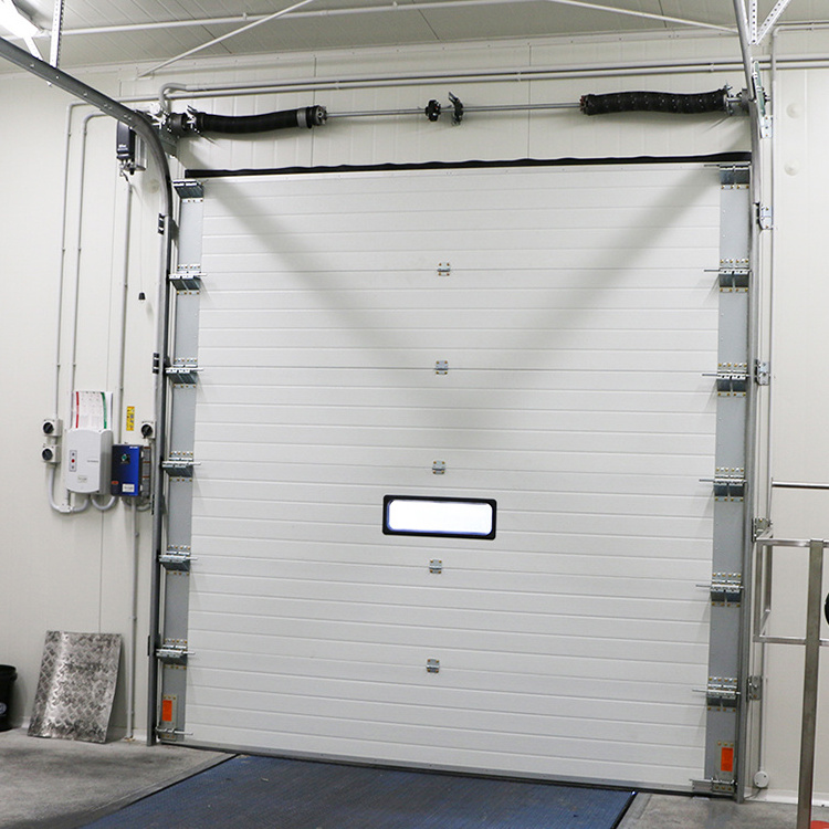 Doorhan Industrial Vertical Sliding Door Automatic Warehouse Lift Up Sectional Door With View Window