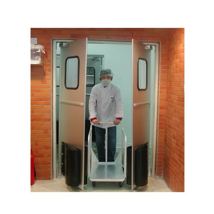 Two-way Open Double Action Swinging Door | Impact Traffic Door with Anti Collision Bumper for Commercial Kitchen Restaurant