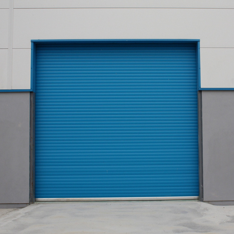 industrial automatic steel windproof roll up door metal roller shutter door security metal gates for factory