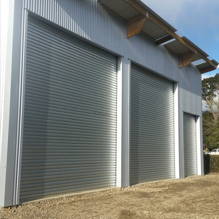 Electric Garage Roller Shutter Door Price Metal Roll Shutter with remote control Wind Resist for Factory or Warehouse