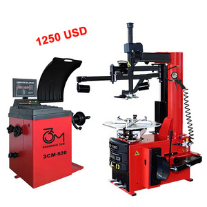 Hot sale factory price for Full automatic 24" tire changer & Tire bancer Swing Arm Tyre  changing Wheel Balancing machine