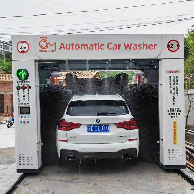 360 Intelligent Automatic Touch free Car Wash Machine Fully Automated with Brush Rollover Tunnel Car Washer Contactless Washing