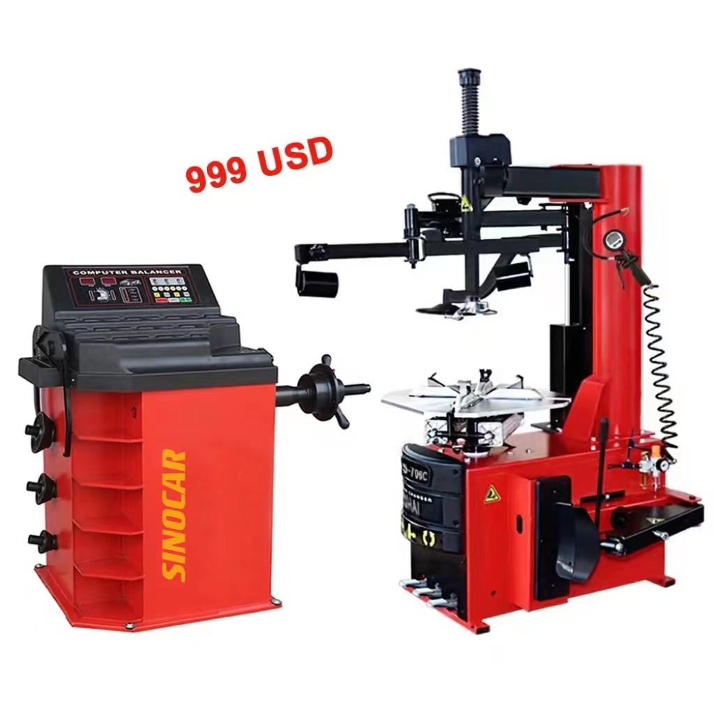 Workshop tire changer and wheel balancer combo Car tire removal machine Wheel  alignment