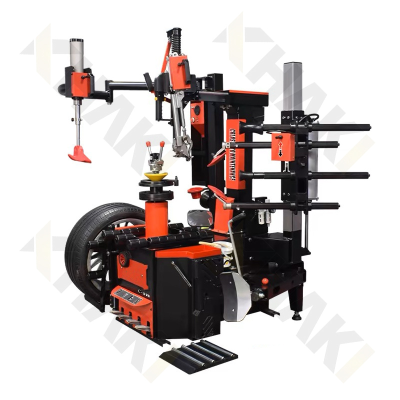 Automatic lean back tire changer without disc 28