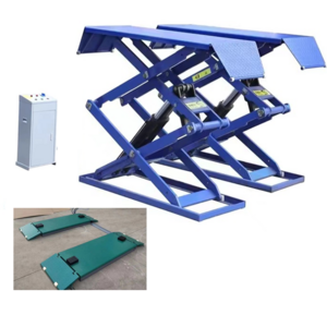 4000kg 1.8m scissor car lift with CE Ultra thin scissor car lift 4T Above ground scissor lift