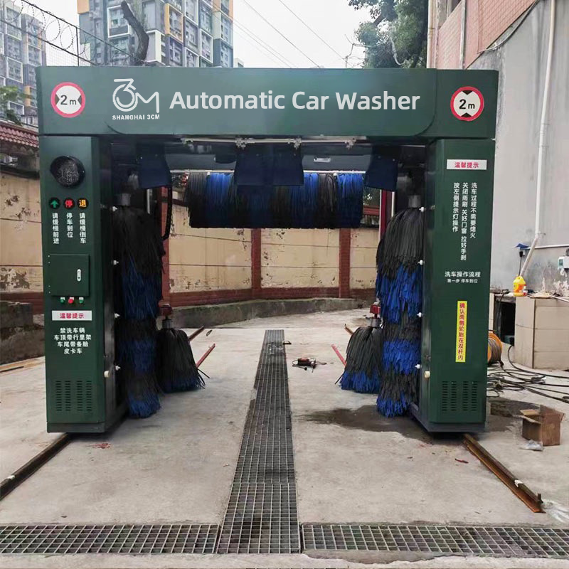 360 Intelligent Automatic Touch free Car Wash Machine Fully Automated with Brush Rollover Tunnel Car Washer Contactless Washing