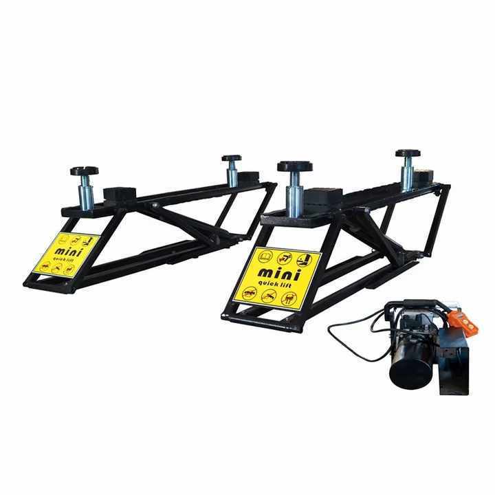 220V/12V Outdoor Quick Maintenance Lifting Car Machine With CE 2.5/3.5 Ton Portable Hydraulic Scissor Mini Car Jack Mobile lift