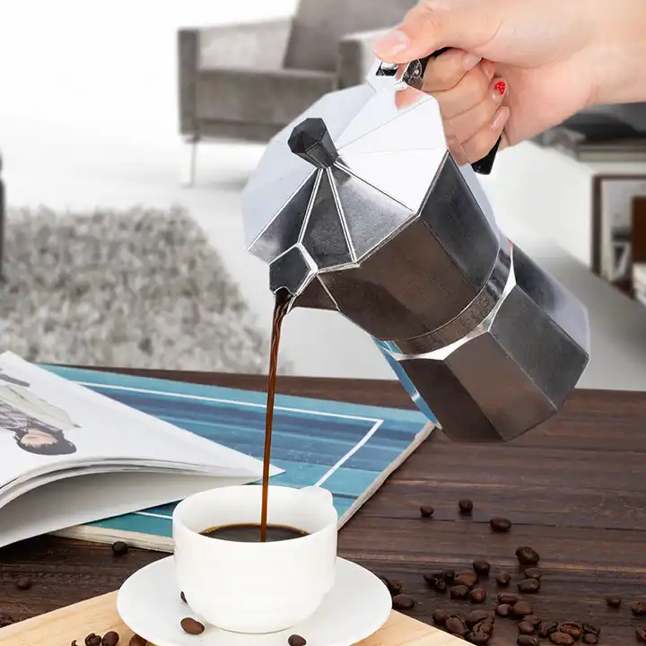 Portable Italy 1/3/6 cup aluminum moka pot coffee maker electric coffee kettle stove top other coffee maker