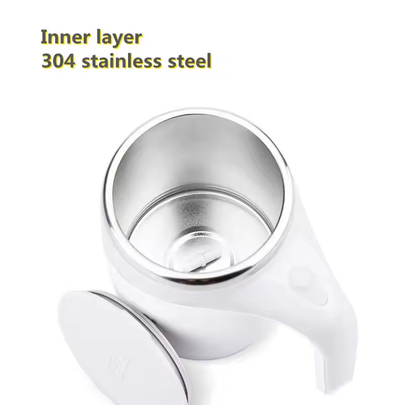 Portable Smart Stainless-steel Electric Mixer Self Stirring Cup Mixing Cup Coffee Milk Magnetic Rotation Mug