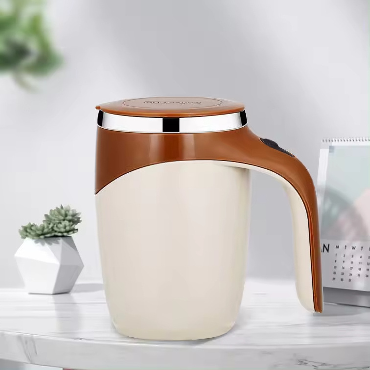 Portable Smart Stainless-steel Electric Mixer Self Stirring Cup Mixing Cup Coffee Milk Magnetic Rotation Mug