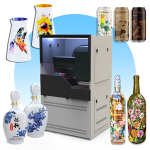 Bottle Type LED Cylindrical Inkjet Printer Rotary Plastic bottle Drink Ware Automatic UV Printing Machine