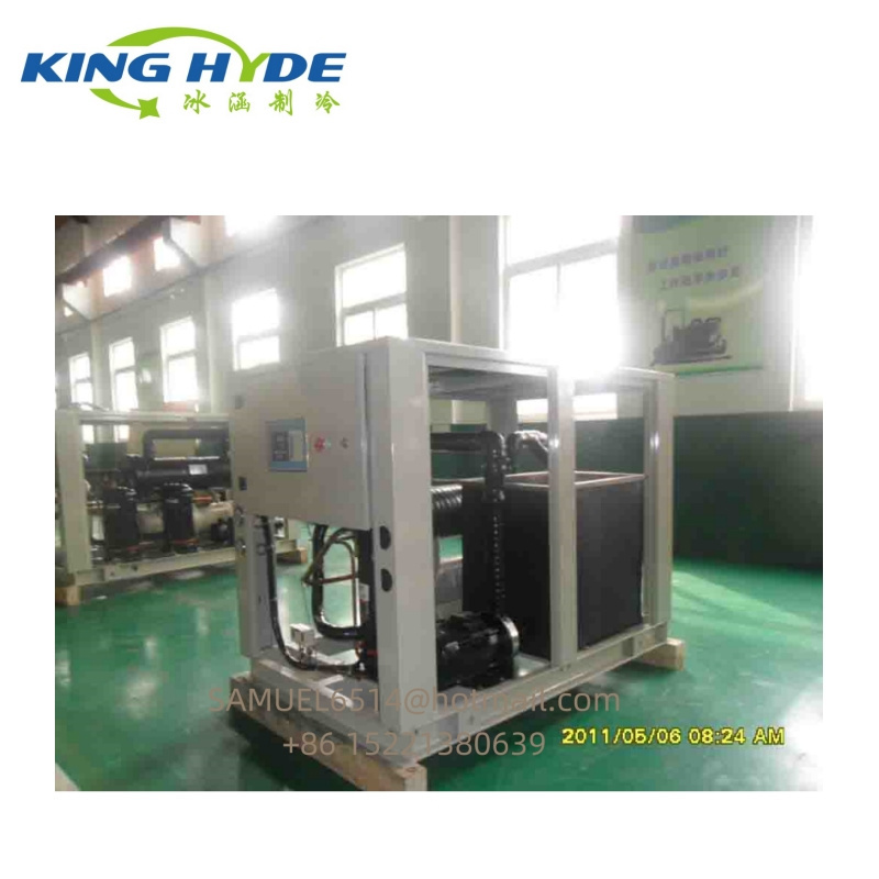 Shanghai King Hyde Water cooled scroll ice cold water chiller industrial cooling for concrete batching plant 3hp to 50hp