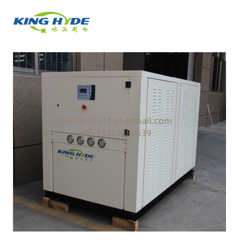 Shanghai King Hyde Water cooled scroll ice cold water chiller industrial cooling for concrete batching plant 3hp to 50hp