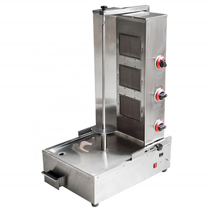 High Efficiency Shawarma Grill Bbq Machine LPG 3 Burners Gas Burner Doner Kebab Chicken Grill Machine for Restaurant Lgp