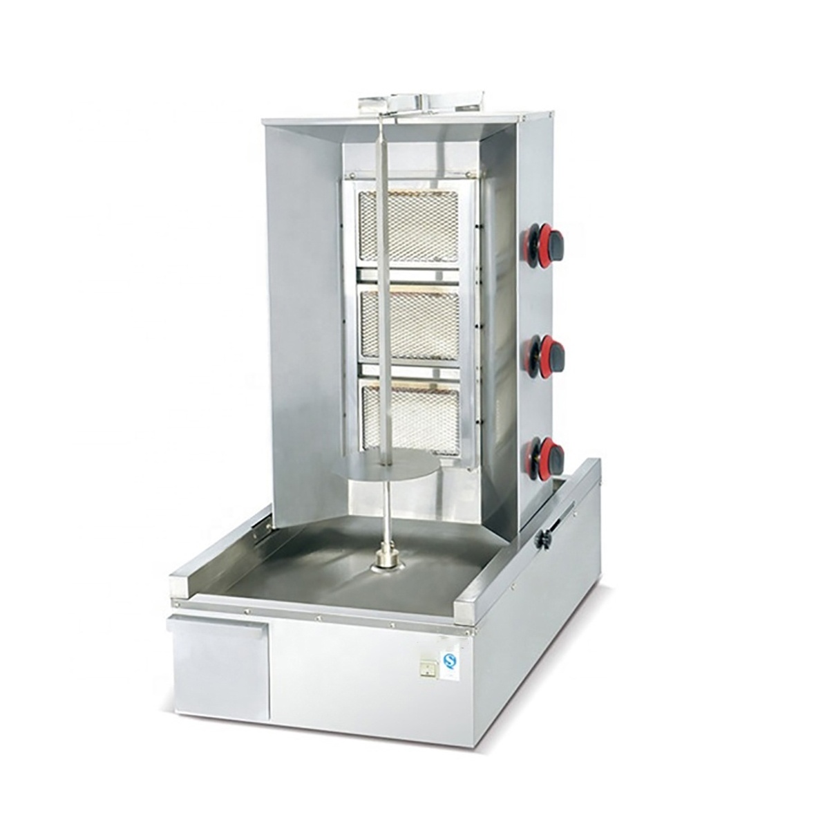 High Efficiency Shawarma Grill Bbq Machine LPG 3 Burners Gas Burner Doner Kebab Chicken Grill Machine for Restaurant Lgp