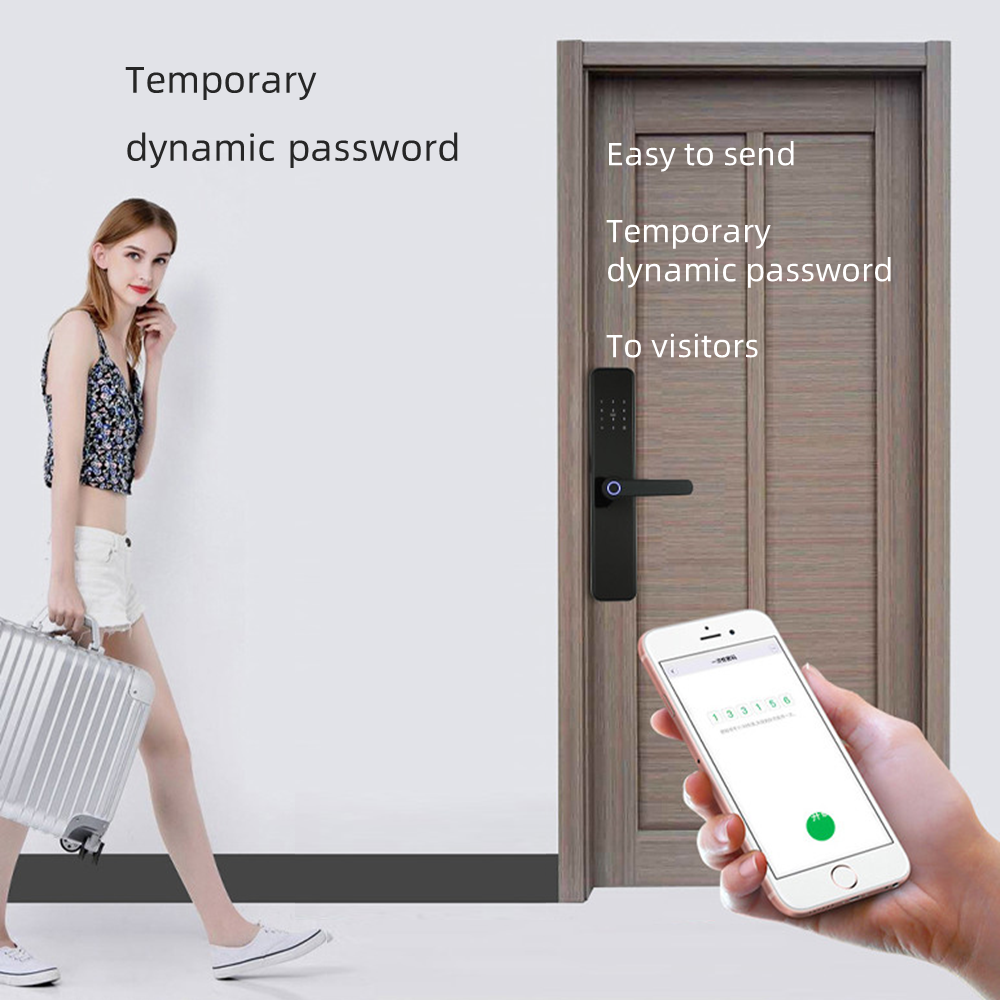 Exterior Anti-theft Padlock With Fingerprint For Door Wrong-Try Lockout Tamper Alarm Biometric Digital Lock For Home Safe