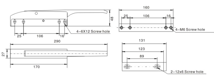 YL-1100 China factory provide Magnetic Latch cheap door lock