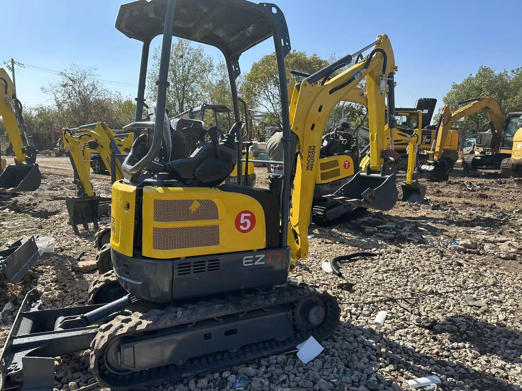 1 Ton Used Cheap Mini Excavator Tractor Prices Wacker Neuson Original German EZ17 Micro Excavator For Sale