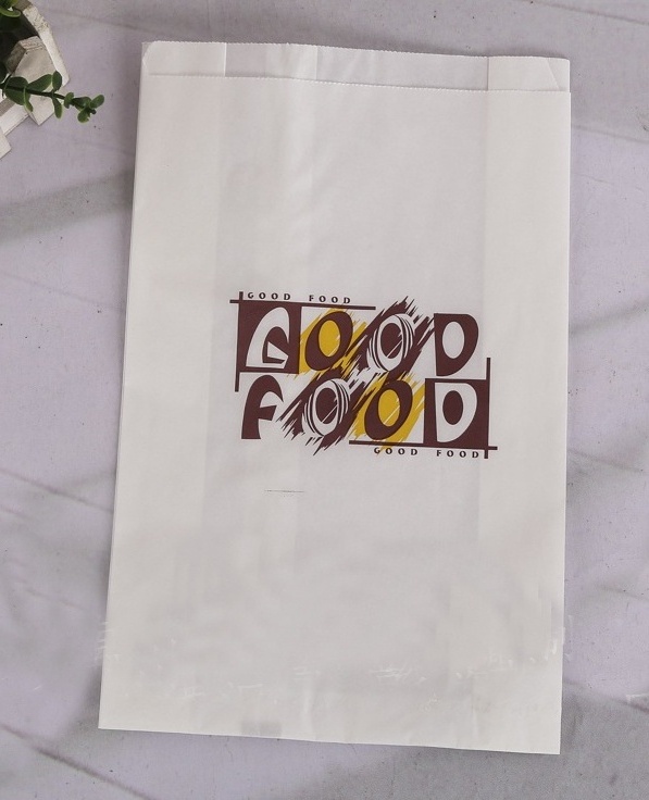 custom greaseproof  paper bags  with your own logo kraft greaseproof sac papier kraft