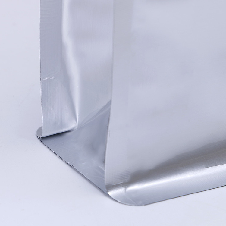 Stand-Up Aluminum Foil Packaging Bags Flat Bottom for Food Industry for Whey Protein Powder Packaging