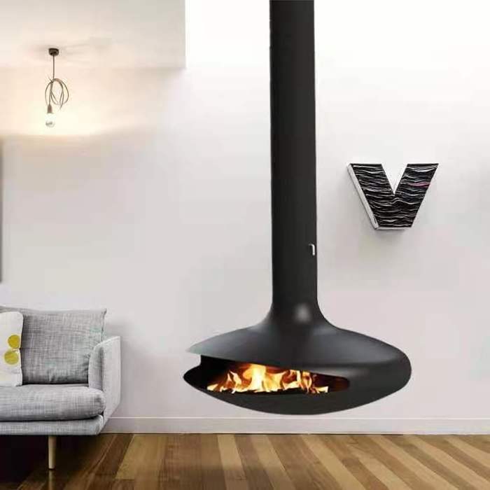 Hanging Indoor Heaters Ceiling Mounted Suspended Wood Burning Fireplace 1 buyer