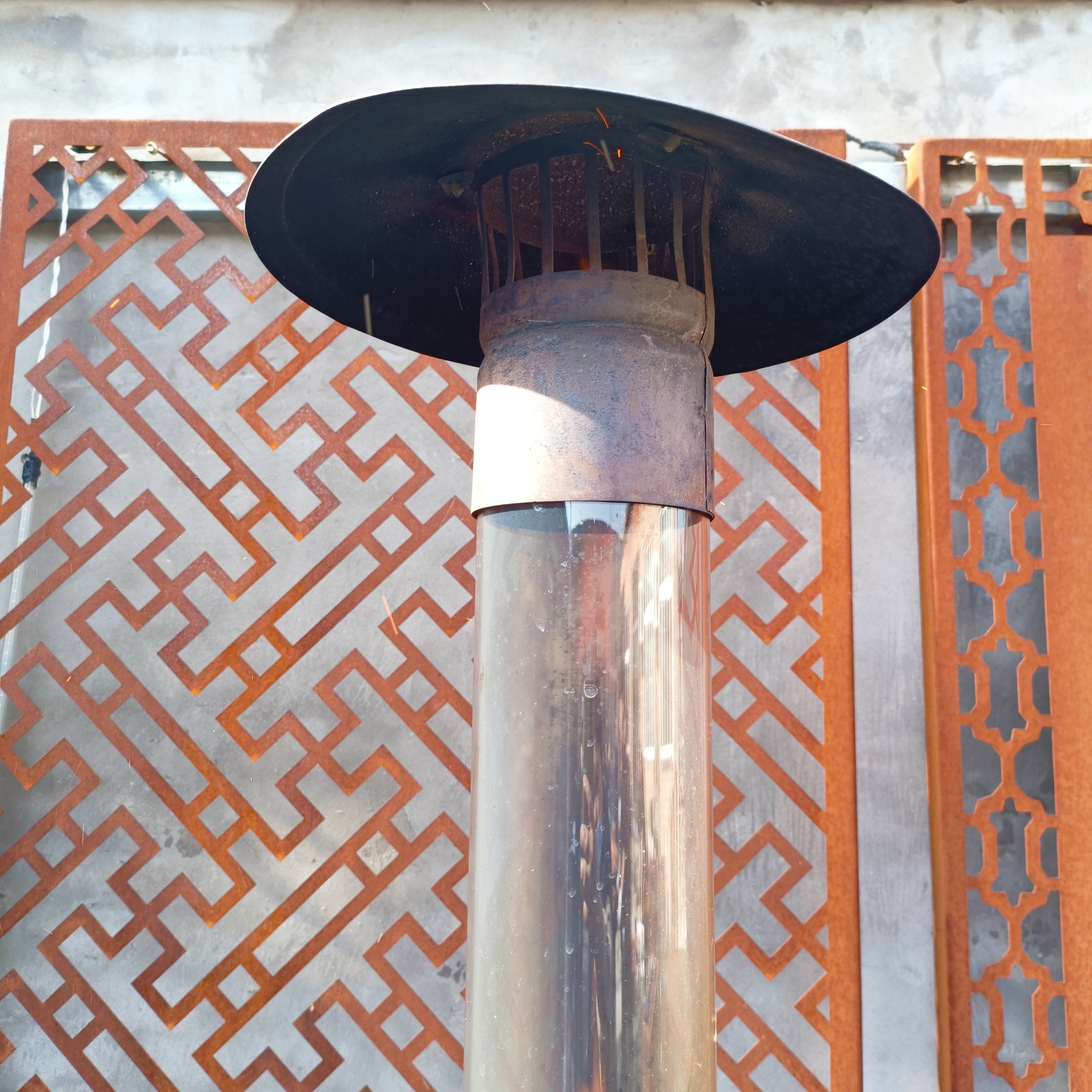 High quality glass tube pellet outdoor garden patio heater