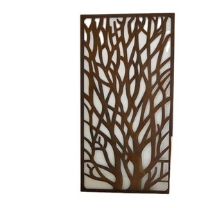 Custom Outdoor Corten Steel Screens Decorative Screens Panels Outdoor Metal Privacy