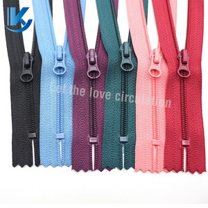 KY No.3 Autolock Nylon Zipper Close End Nylon Zipper For Pants Bags