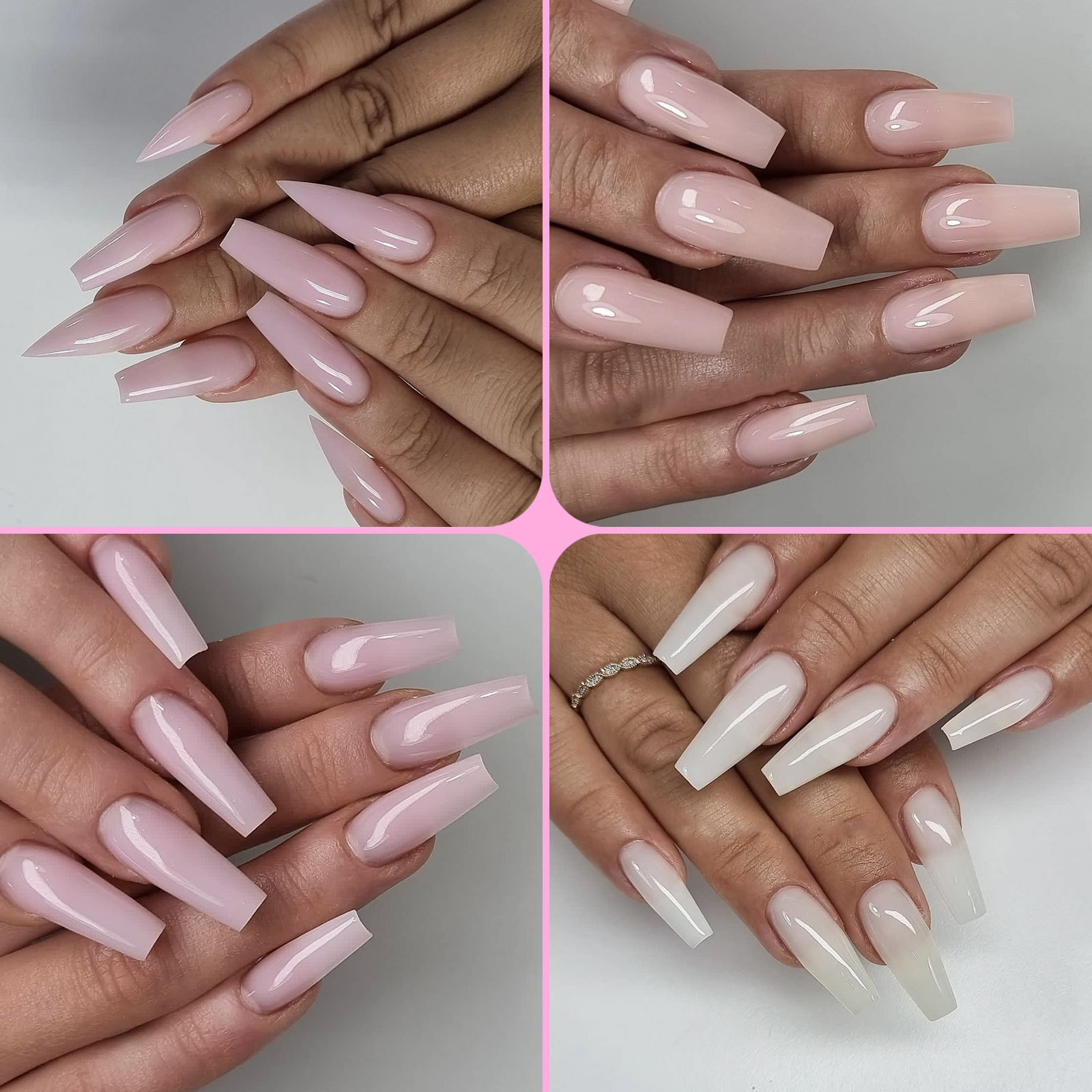 30ml Nude Nail Extension Gel White Clear Color Construction Gel Nail Polish Fast Building Crystal Model Acrylic UV Gel For Nail